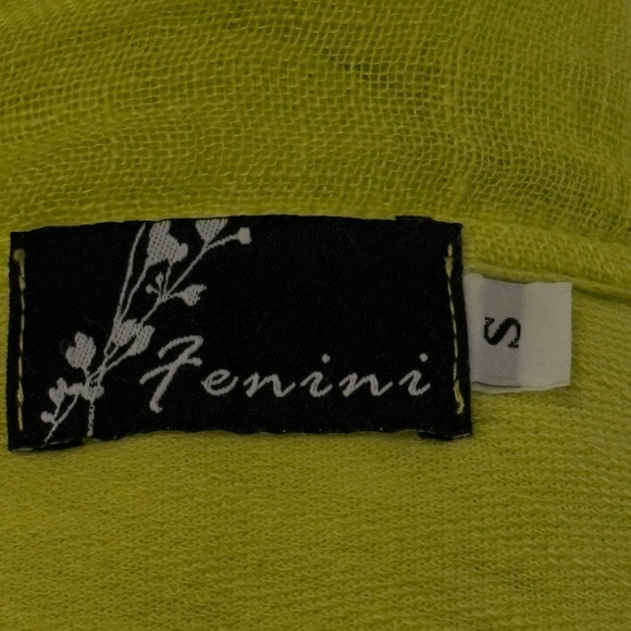 Fenini Vibrant Lime Green Cowl Neck Tunic - Picture 8 of 9